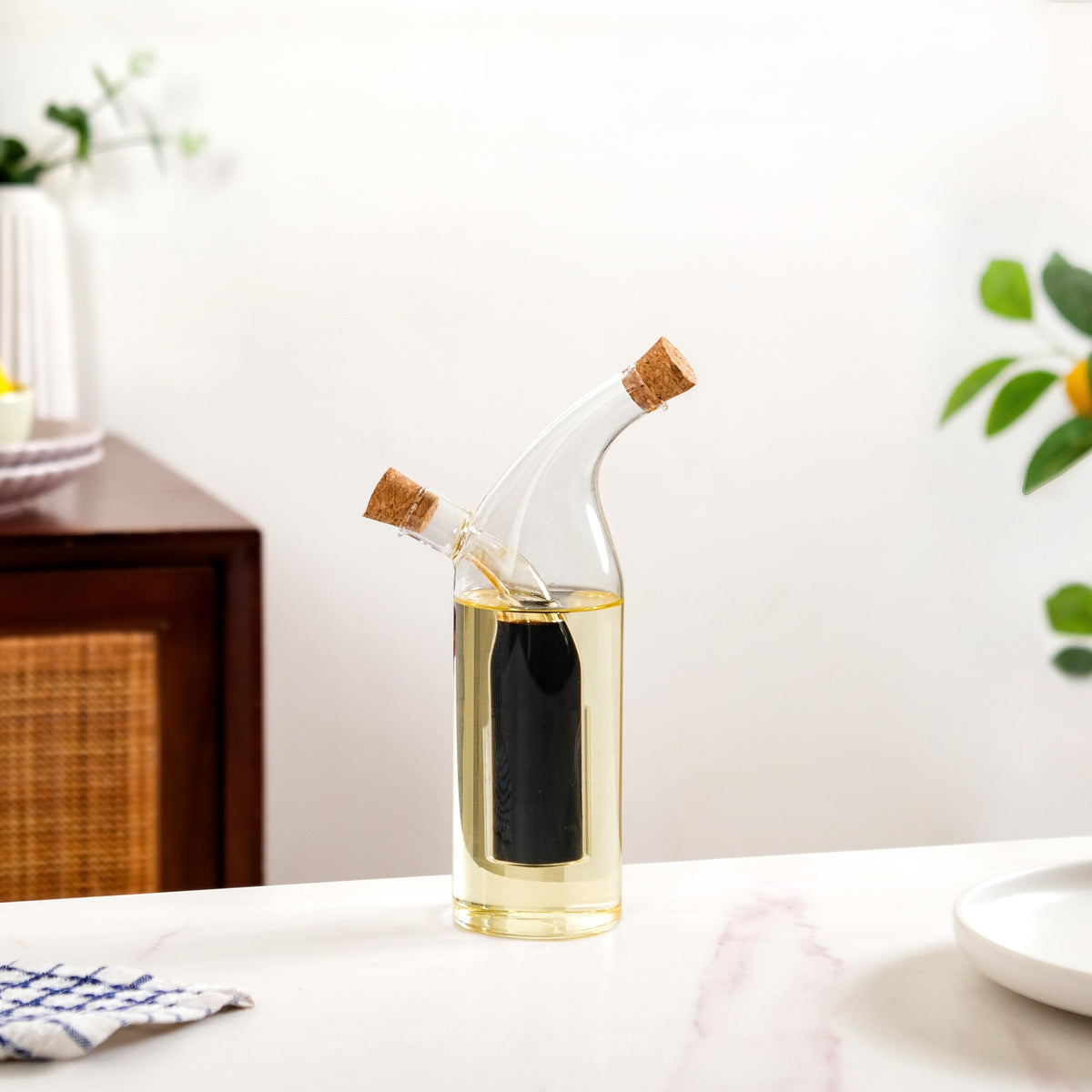 Seasoned Oil Cruet Dispenser Nestasia