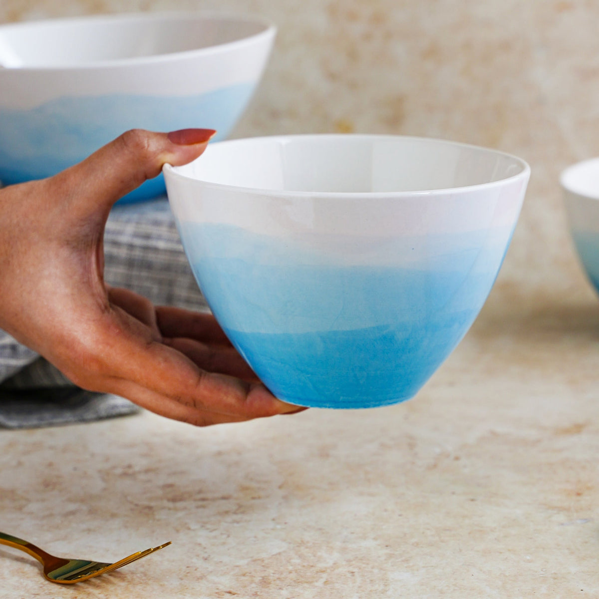 Ombre Bowl Blue Nestasia