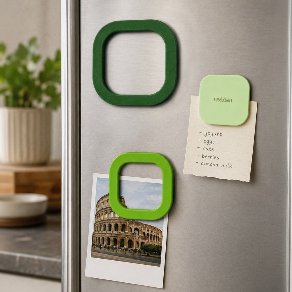 Ombre Green Magnetic Trivet Set Of 3 Nestasia