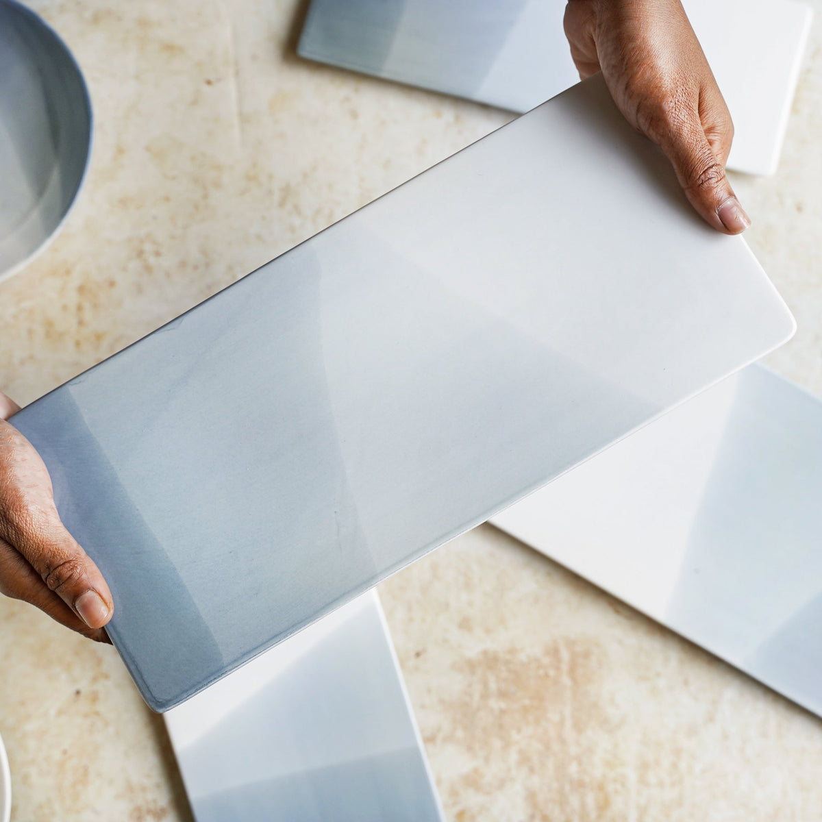 Ombre Tray Grey Nestasia