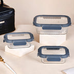 On The Go Lunch Bag Lunch Box Set In Faux Leather Nestasia