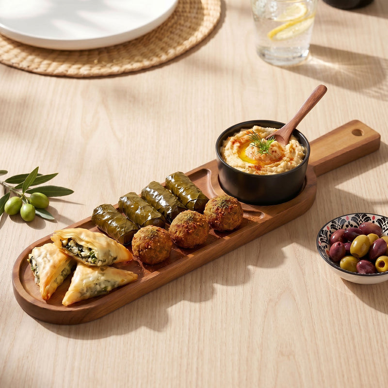Serving Set With Matte Black Bowl And Spoon Set Of 3 Nestasia
