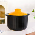 Ceramic Braising Cookpot With Orange Dome Lid 5500ml Nestasia