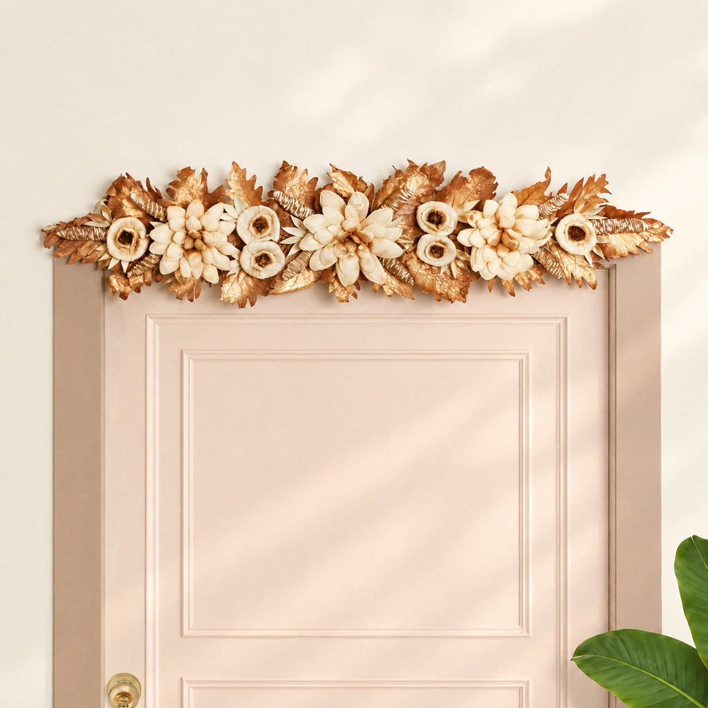 Florence Organic Dried Flowers Door Hanging Toran 106x24cm Nestasia