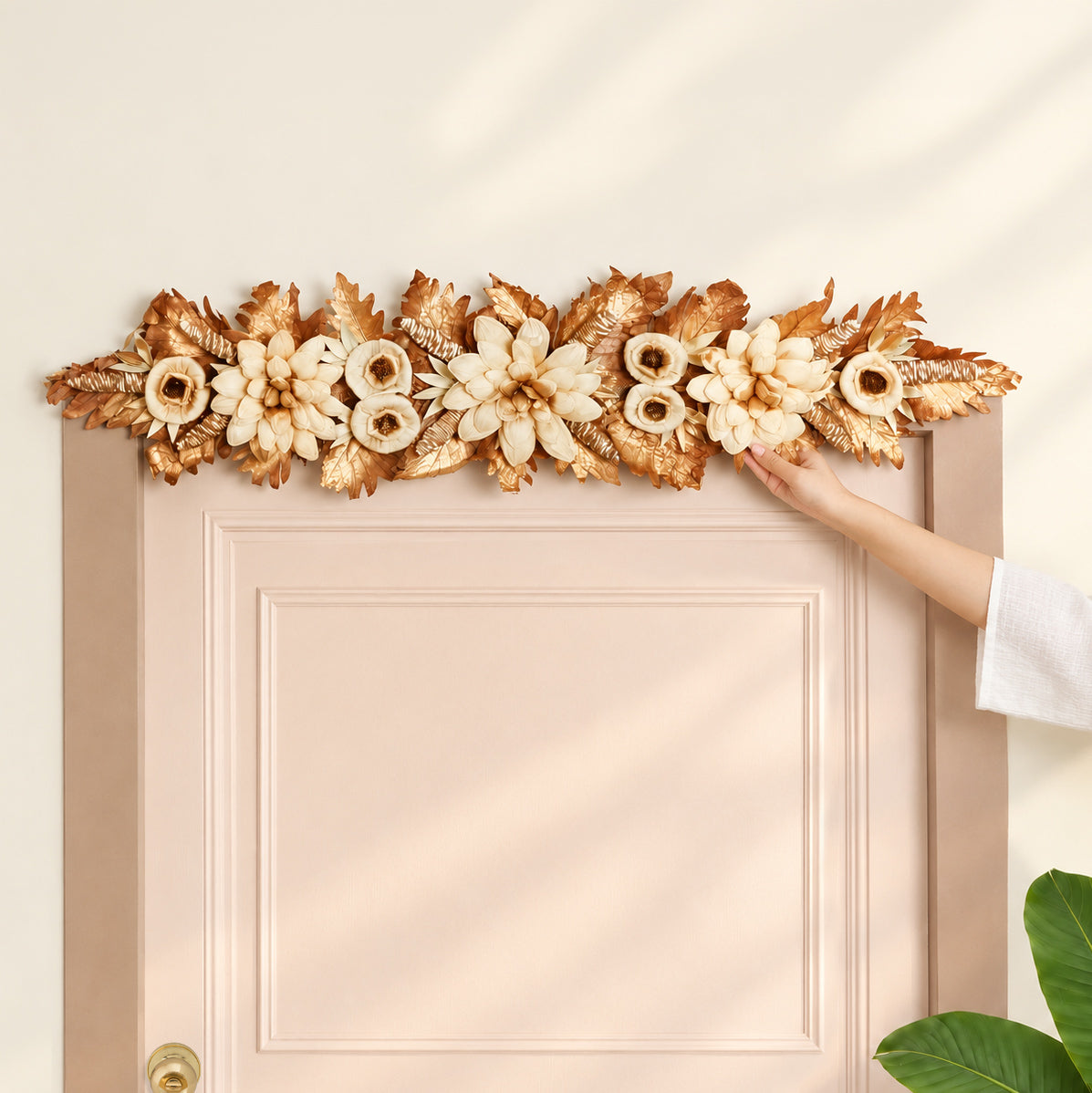 Florence Organic Dried Flowers Door Hanging Toran 106x24cm Nestasia