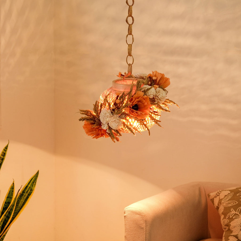 Organic Floral Lantern Orange Nestasia