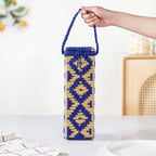 Champagne Bottle Holder Basket Blue Nestasia