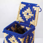 Champagne Bottle Holder Basket Blue Nestasia