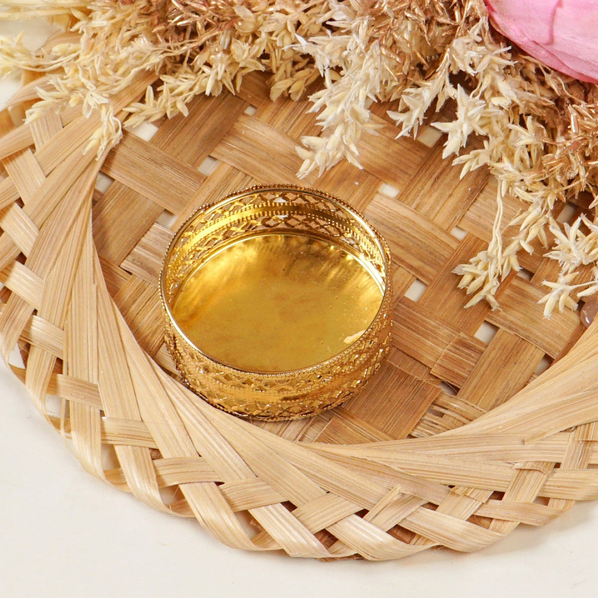 Organic Sola Lotus Tea Light Holder Pink Set Of 4 Nestasia