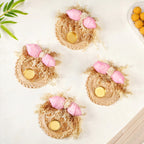 Organic Sola Lotus Tea Light Holder Pink Set Of 4 Nestasia