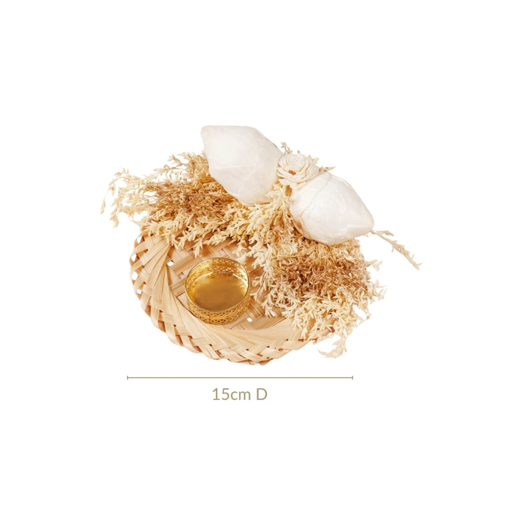 Sola Flowers Tea Light Holder White Set Of 4 Nestasia