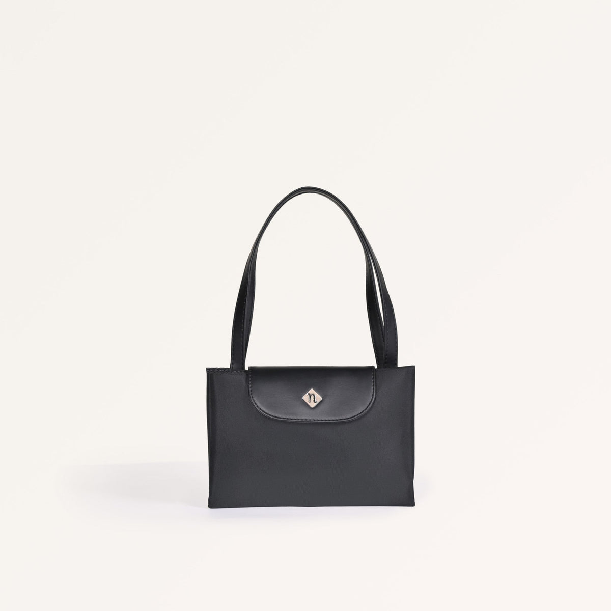 Origami Sleek Black Tote Bag For Women Nestasia