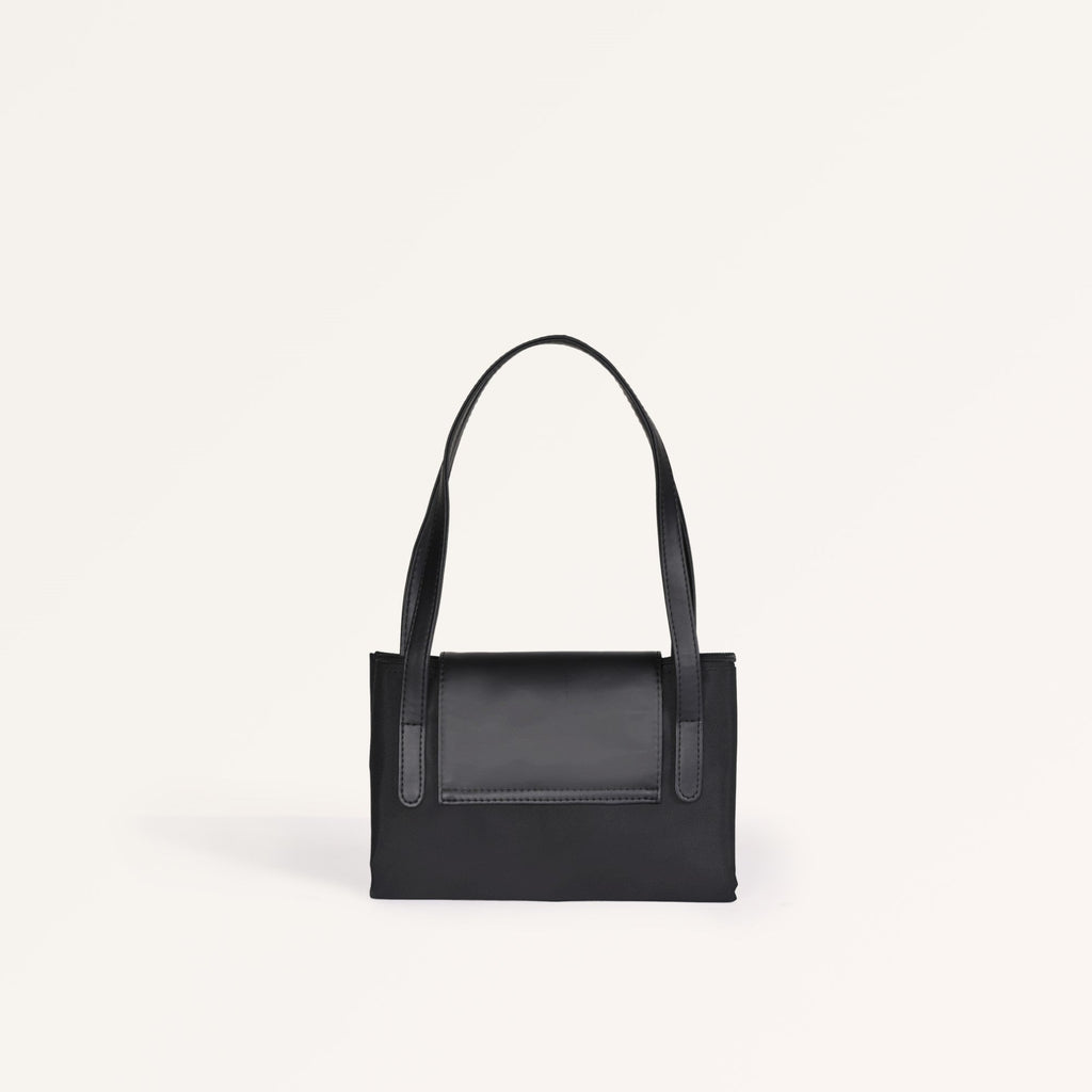 Origami Sleek Black Tote Bag For Women Nestasia
