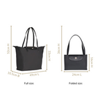Origami Sleek Black Tote Bag For Women Nestasia