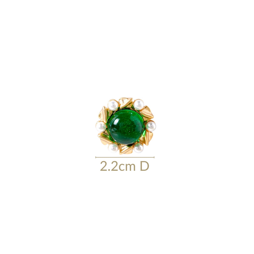 Ornate Pearl Statement Studs Nestasia