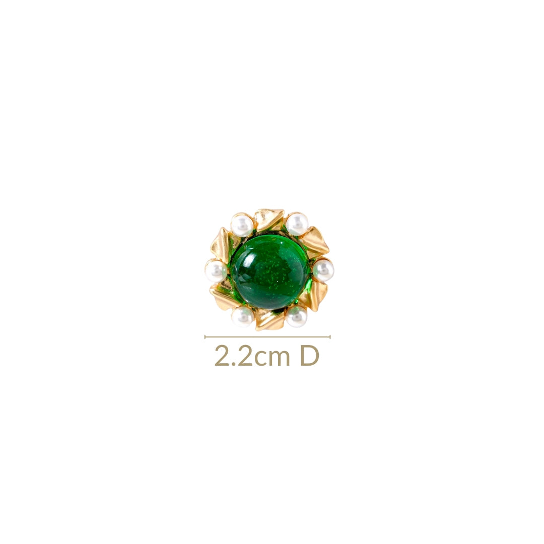 Ornate Pearl Statement Studs Nestasia