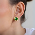 Ornate Pearl Statement Studs Nestasia