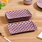 Oscilla Purple 16 Piece Premium Dinner Set For 4 Nestasia