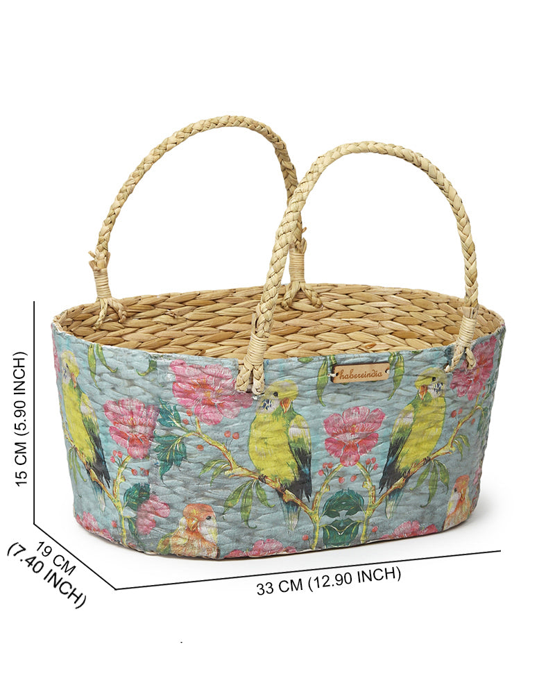 Seagrass Hamper Basket for Green Gifting and Contemporary Home Aesthetics