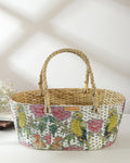 Seagrass Oval Fruit Basket and Gift Hamper for Home Use