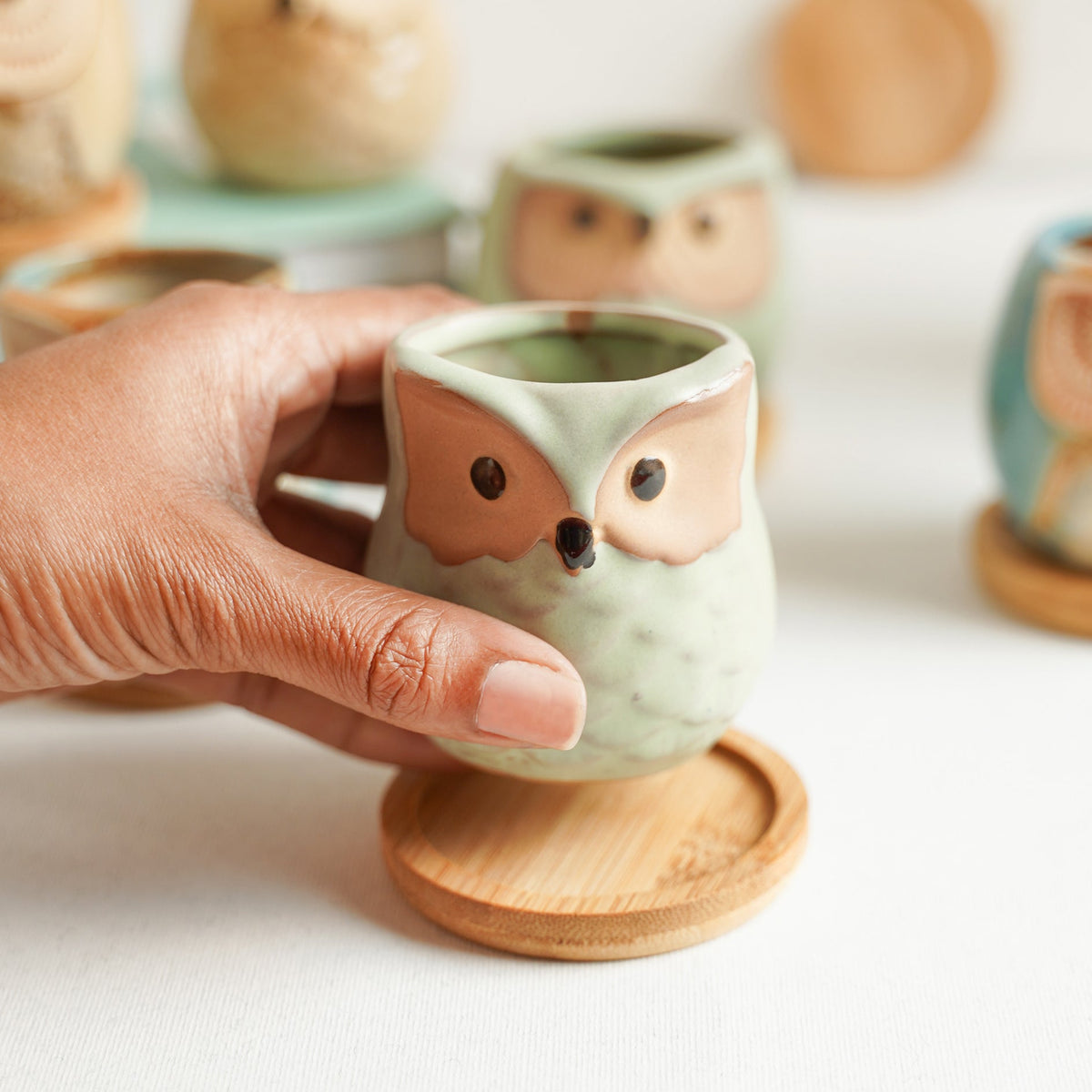 Owl Planters Set of 6 Nestasia