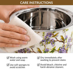 Wisteria Birds Printed Casserole 1100ml Nestasia