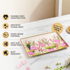 Lotus Garden Serving Tray In Gift Box Nestasia