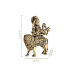 Durga Goddess Pure Brass Idol 7cm Nestasia