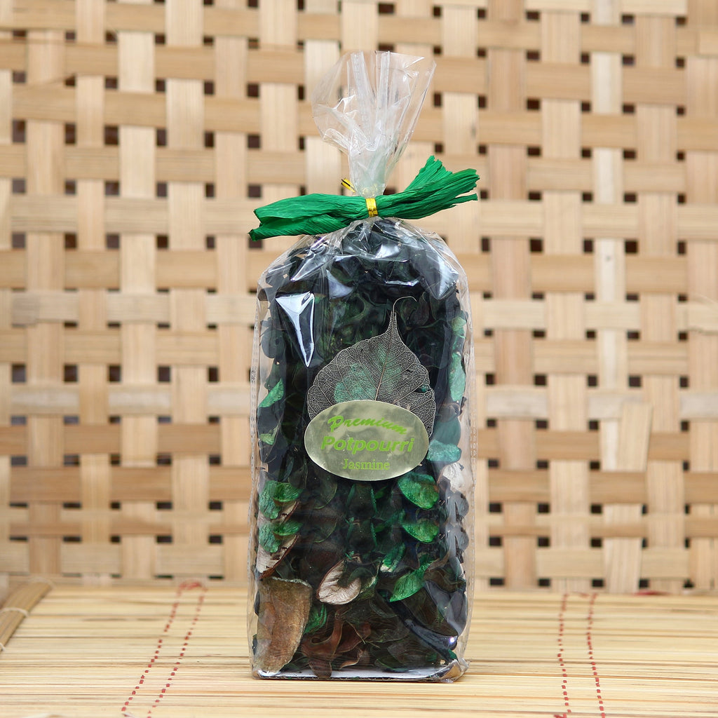 Green Petals Potpourri with Jasmine Fragrance for Multipurpose use as Home Decor Kafalo