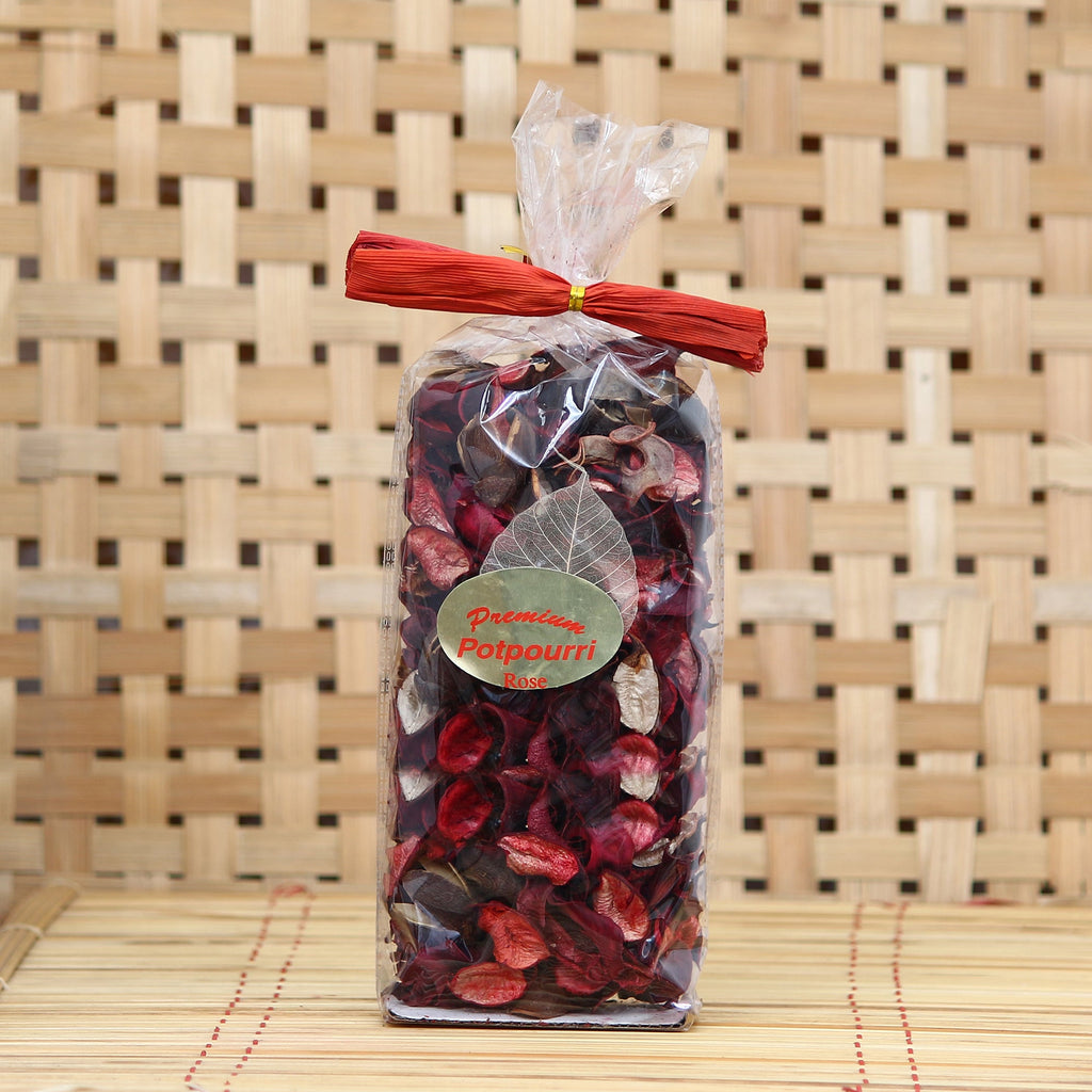 Red Petals Potpourri with Rose Fragrance for Multipurpose use as Home Decor Kafalo