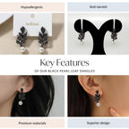 Black Pearl Leaf Dangles Nestasia