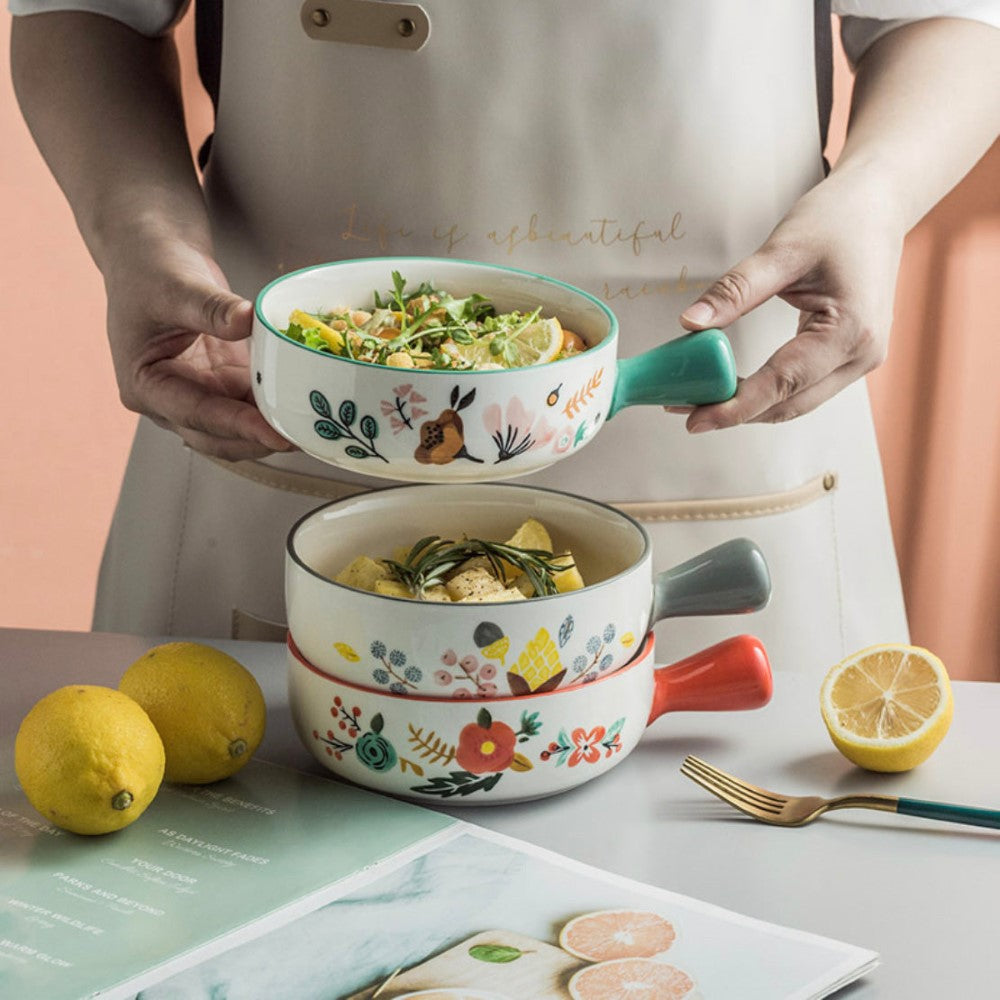 Bloom Bowl With Handle Nestasia