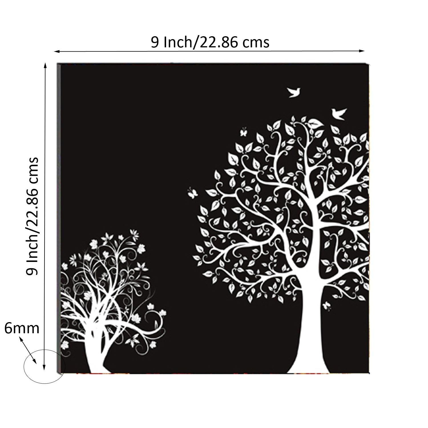 6MM MDF Abstract Tree Satin Matt Texture UV Art Painting Kafalo