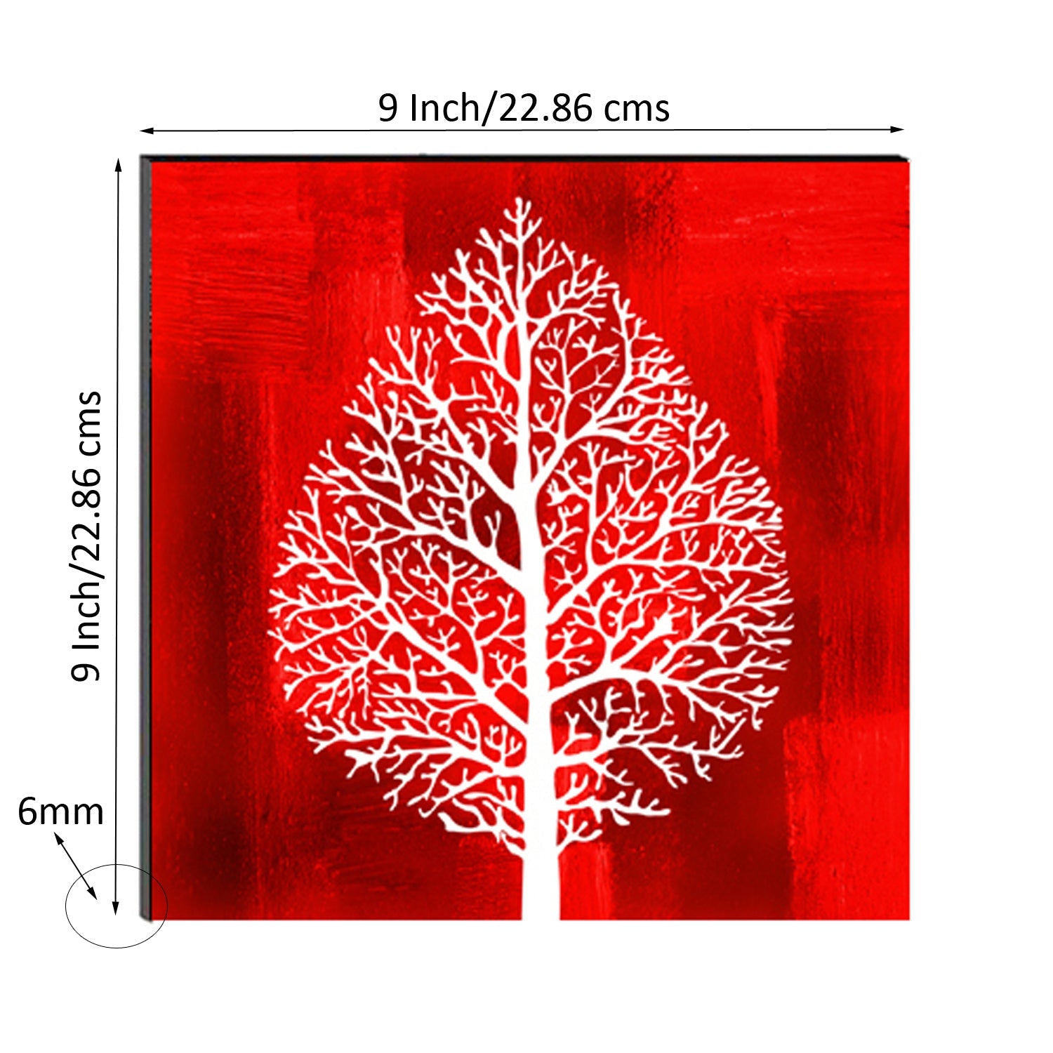 6MM MDF Abstract Tree Satin Matt Texture UV Art Painting Kafalo