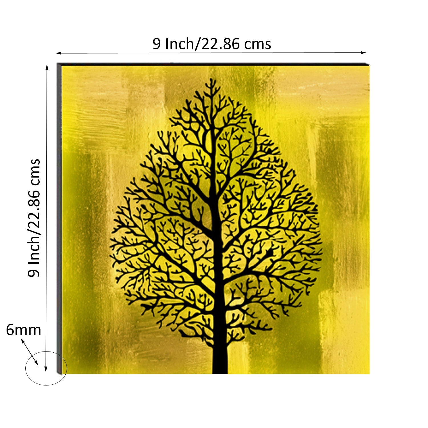 6MM MDF Abstract Tree Satin Matt Texture UV Art Painting Kafalo