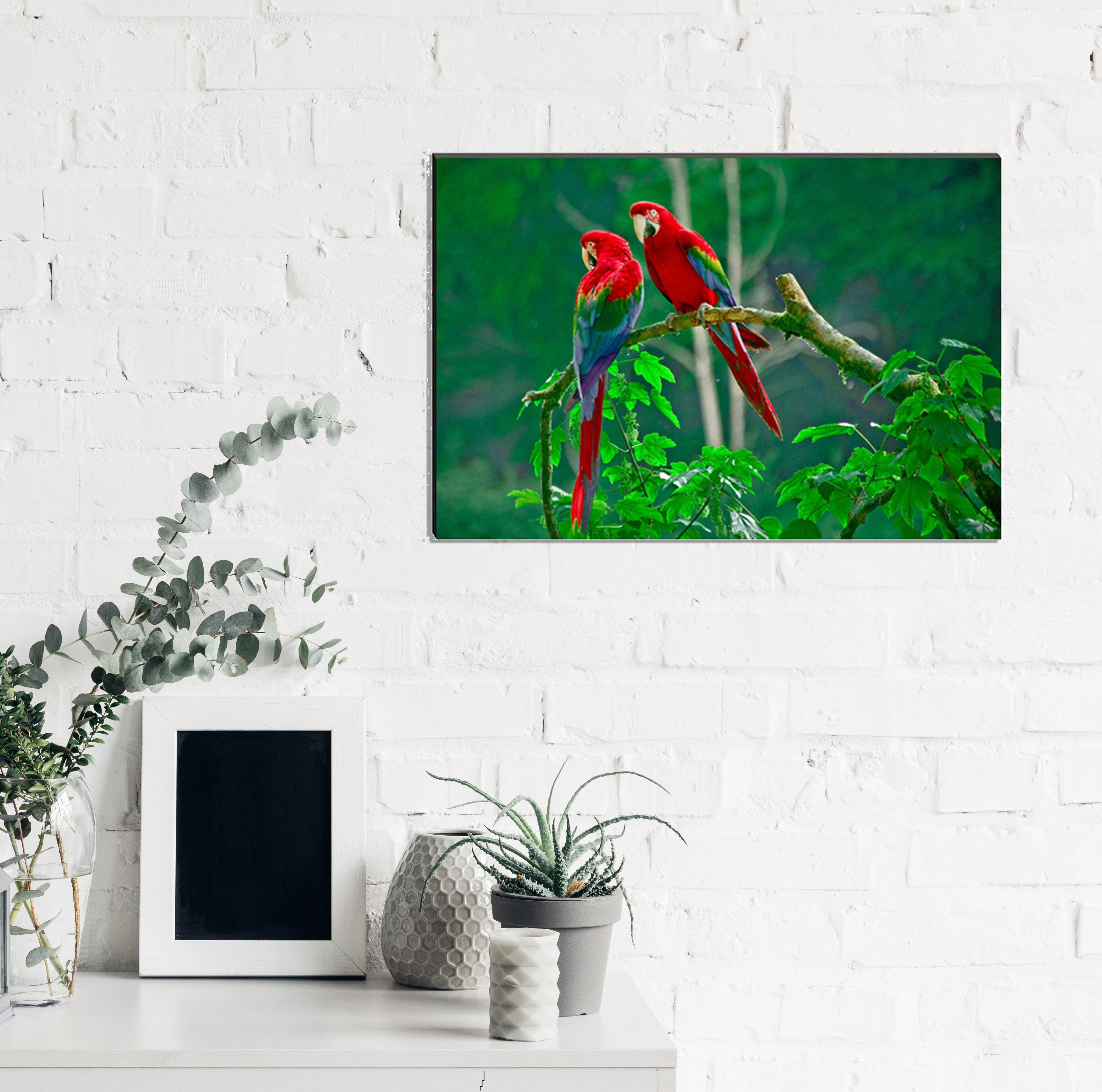 6MM MDF Colorful Parrot Satin Matt Texture UV Art Painting Kafalo