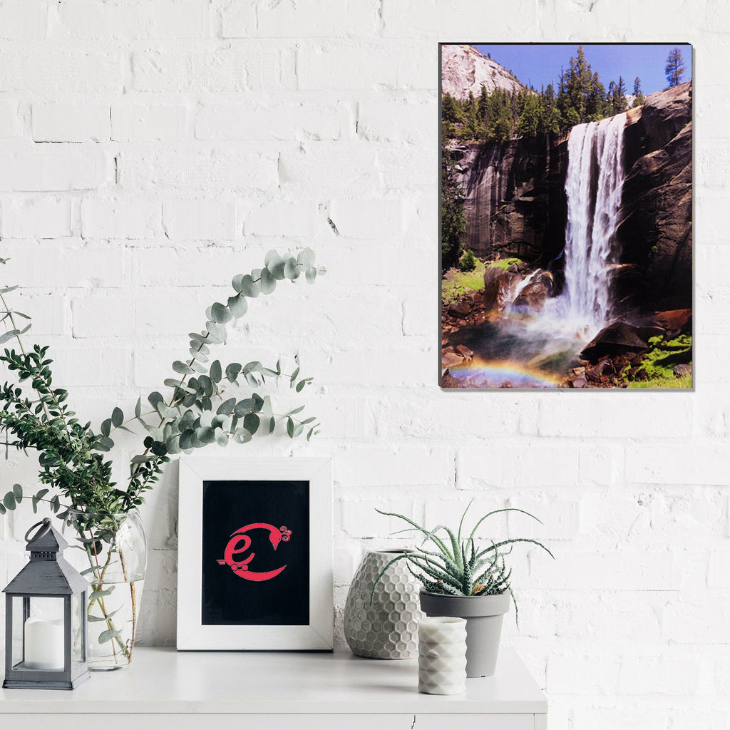 6MM MDF Waterfall Scenic View Satin Matt Texture UV Art Painting Kafalo