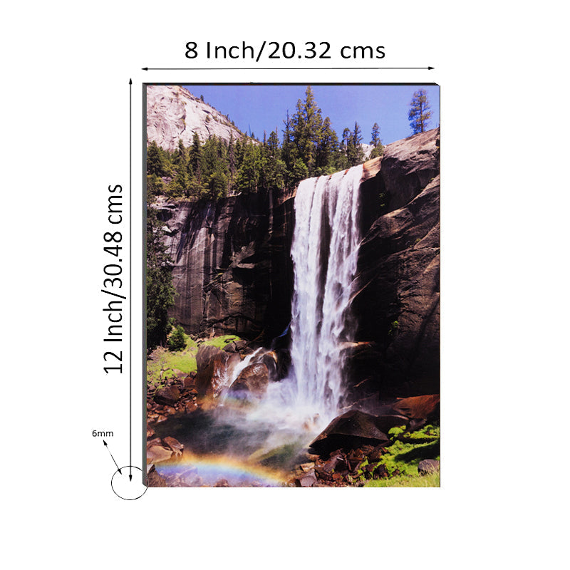 6MM MDF Waterfall Scenic View Satin Matt Texture UV Art Painting Kafalo