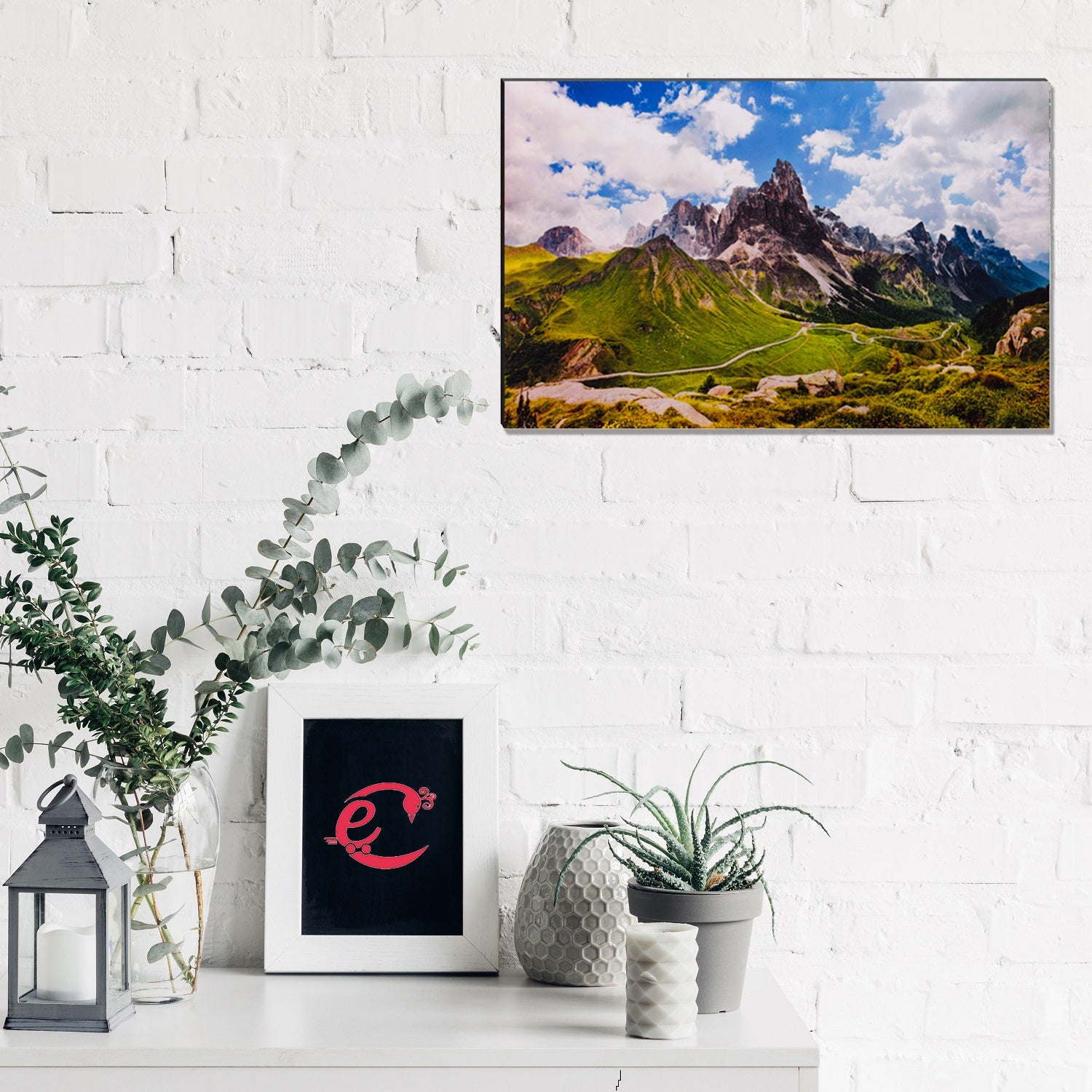 6MM MDF Mountains Scenic View Satin Matt Texture UV Art Painting Kafalo