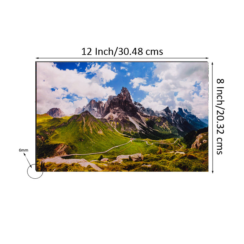 6MM MDF Mountains Scenic View Satin Matt Texture UV Art Painting Kafalo