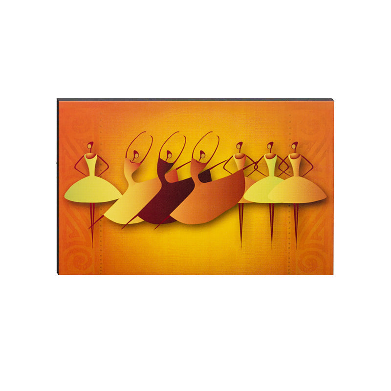 6MM MDF Abstract Dancing Girls Satin Matt Texture UV Art Painting Kafalo