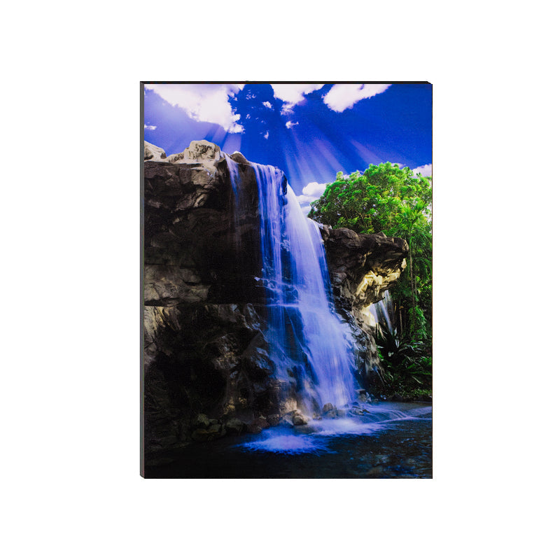 6MM MDF Waterfall Scenic View Satin Matt Texture UV Art Painting Kafalo