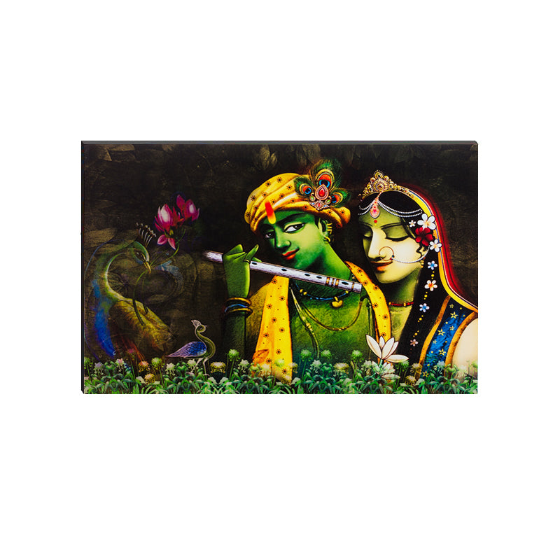6MM MDF Radha Krishna Satin Matt Texture UV Art Painting Kafalo