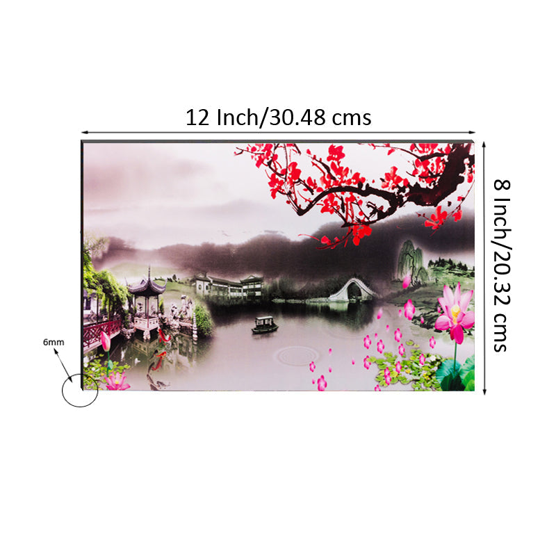 6MM MDF Beautiful Scenic View Satin Matt Texture UV Art Painting Kafalo
