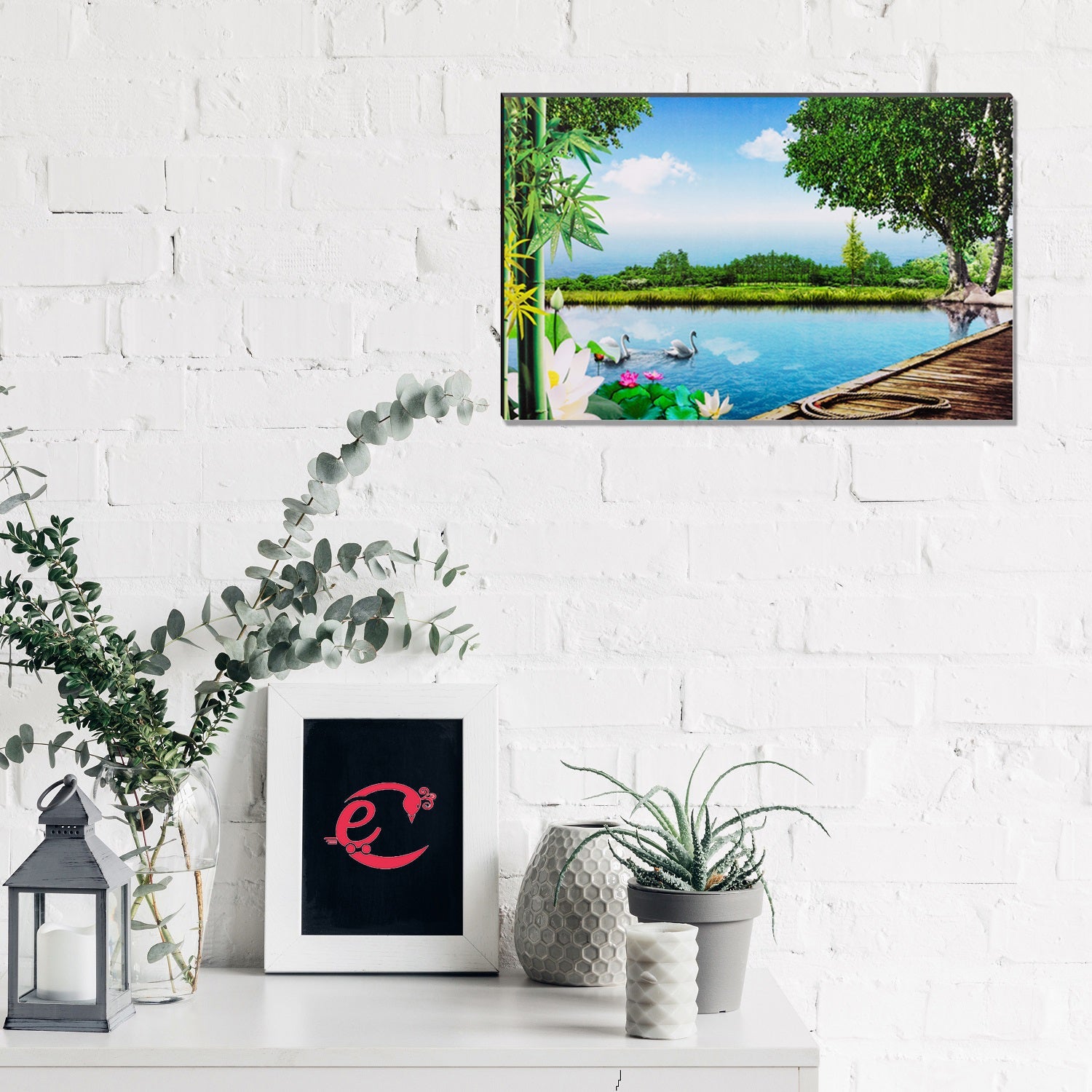 6MM MDF Beautiful Scenic View Satin Matt Texture UV Art Painting Kafalo