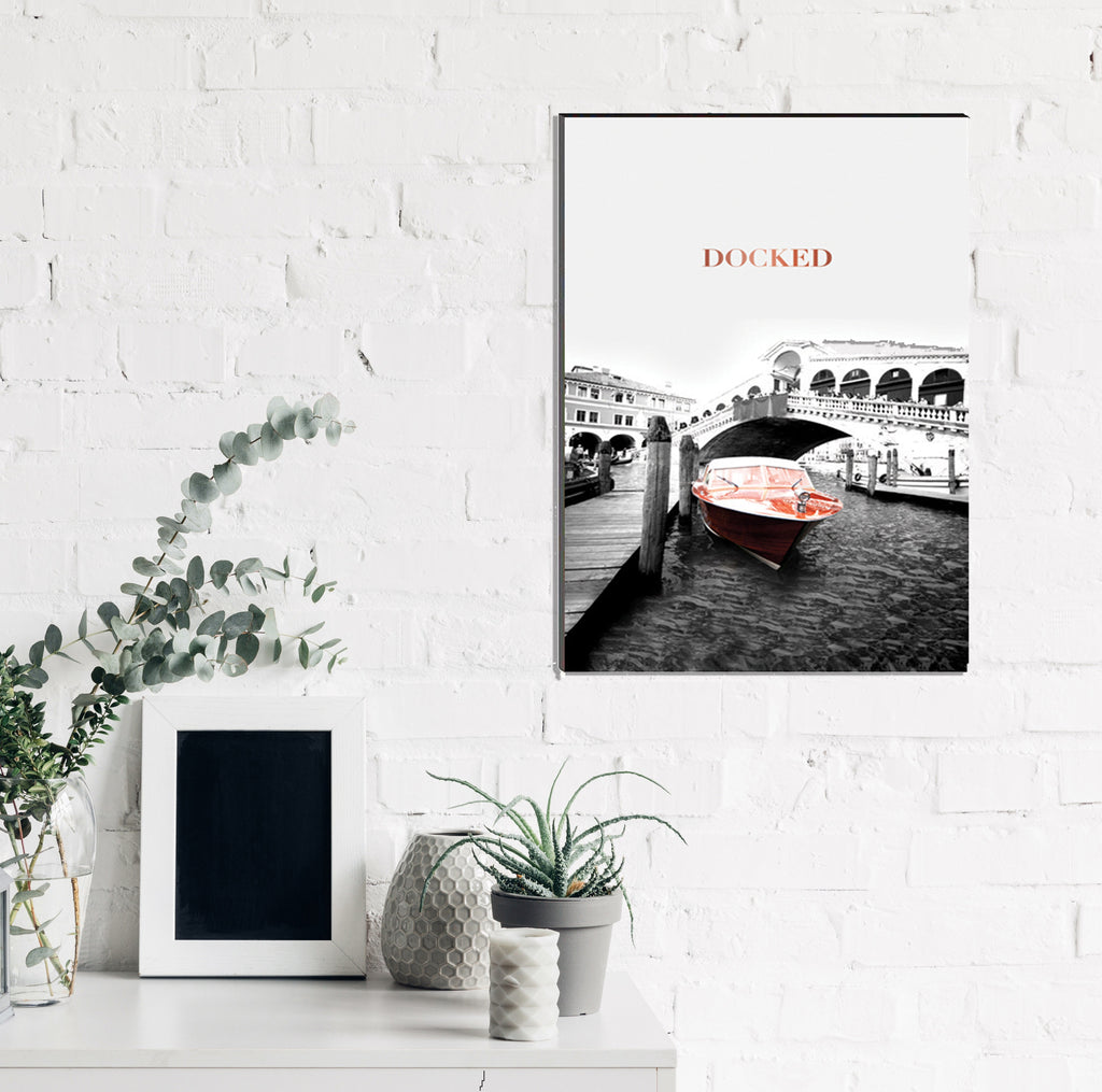 6MM MDF Docked Yacht Satin Matt Texture UV Art Painting Kafalo