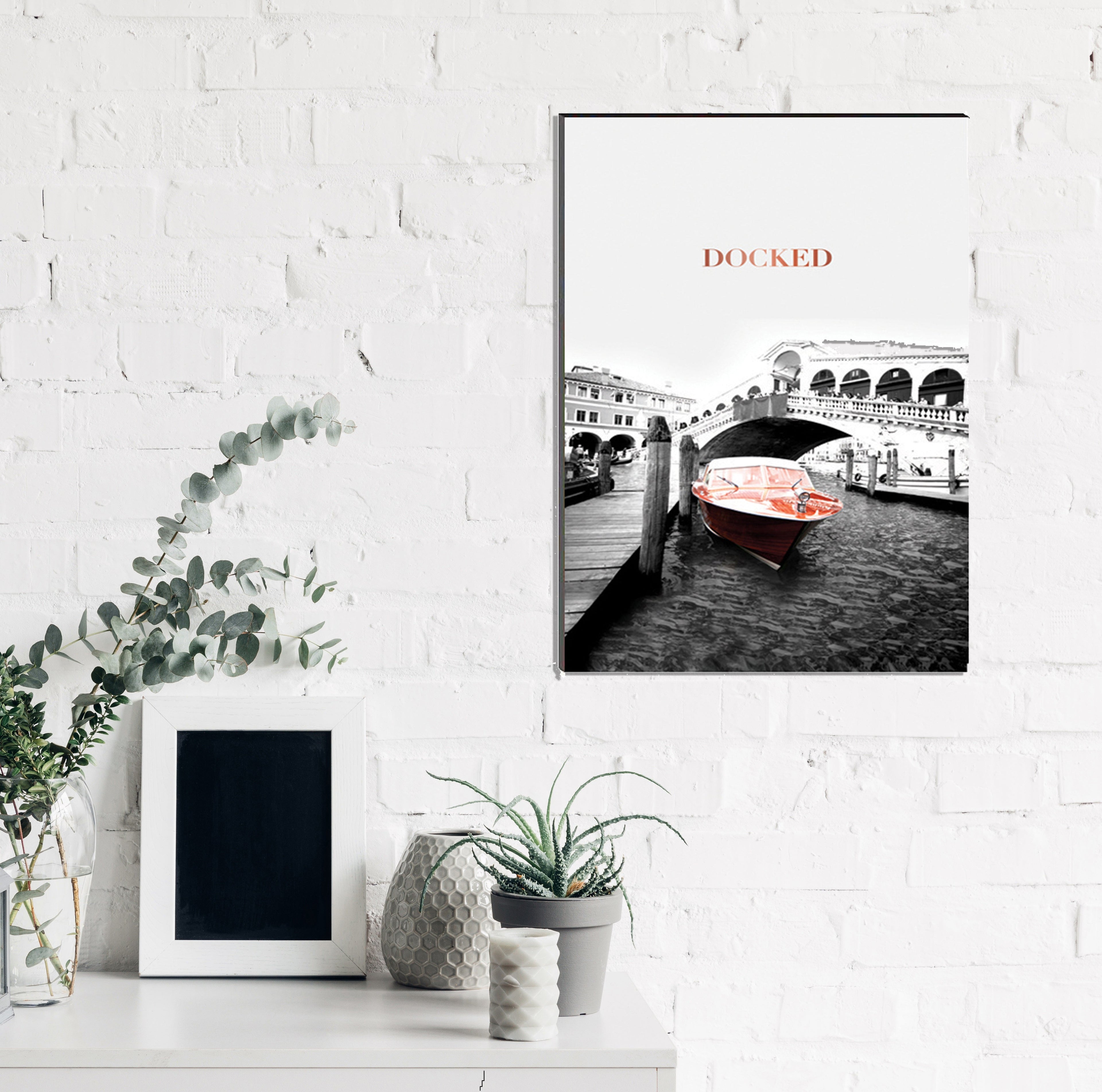 6MM MDF Docked Yacht Satin Matt Texture UV Art Painting Kafalo