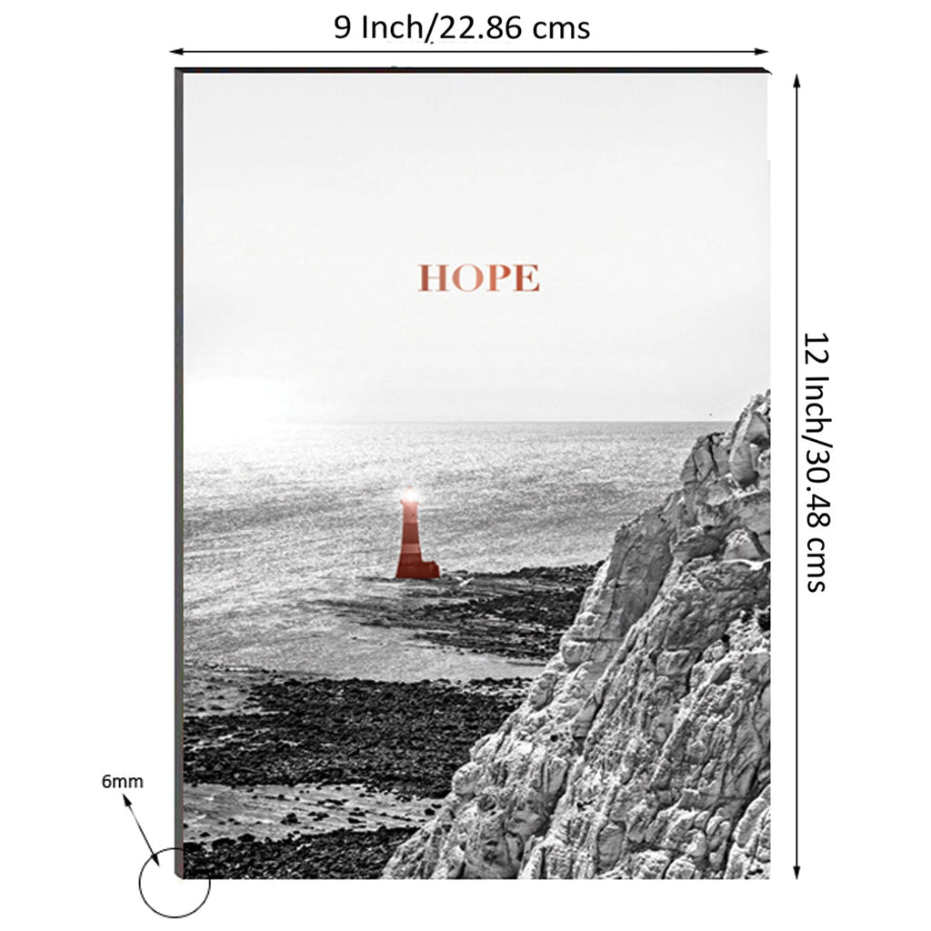 6MM MDF Hope Theme Satin Matt Texture UV Art Painting Kafalo