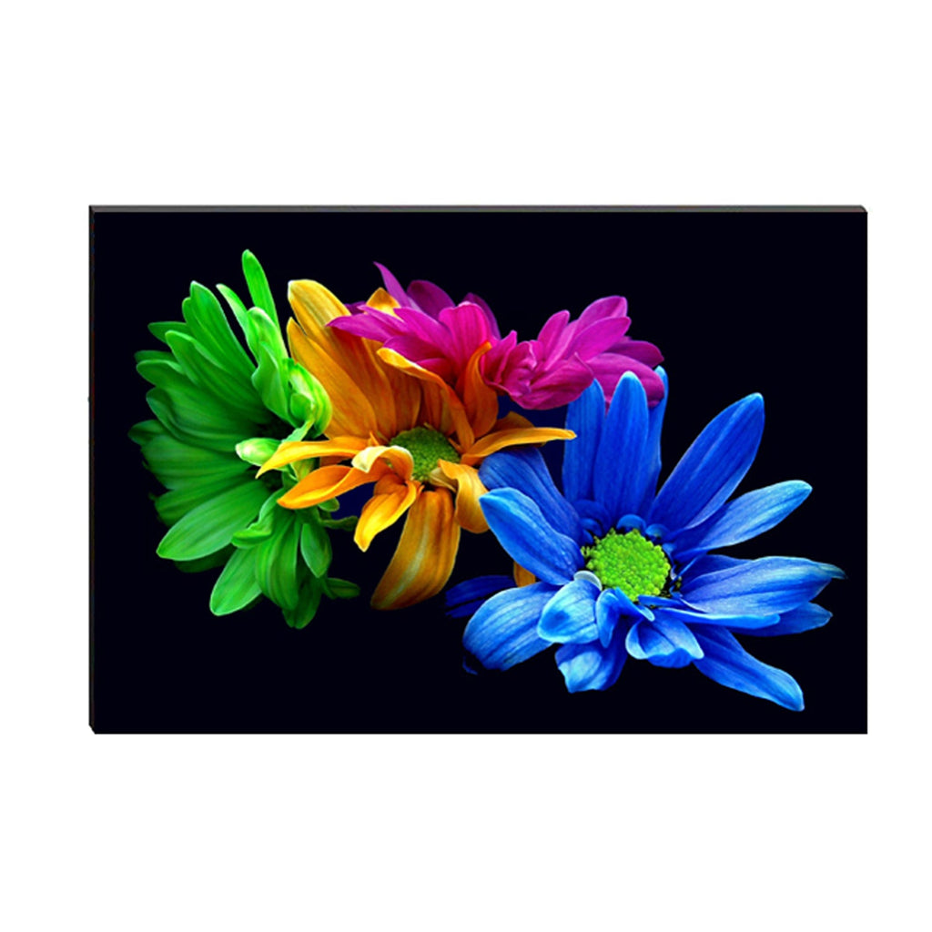 6MM MDF Colorful Flowers Satin Matt Texture UV Art Painting Kafalo