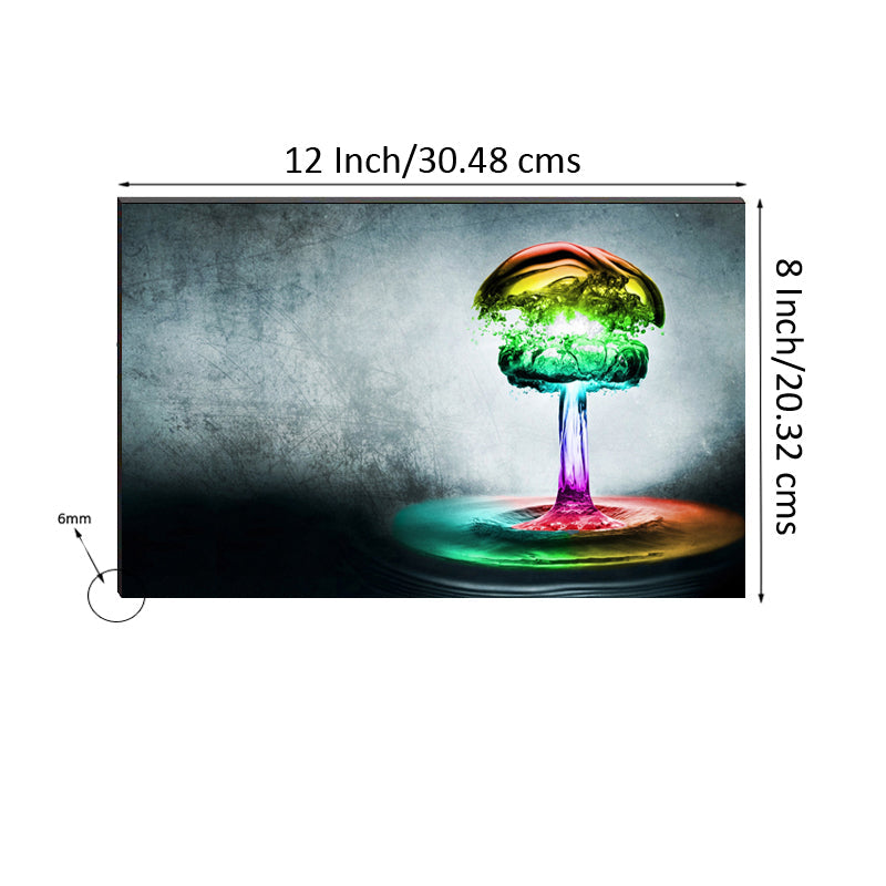 6MM MDF Colorful Crystals Satin Matt Texture UV Art Painting Kafalo